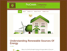 Tablet Screenshot of progreencompany.org